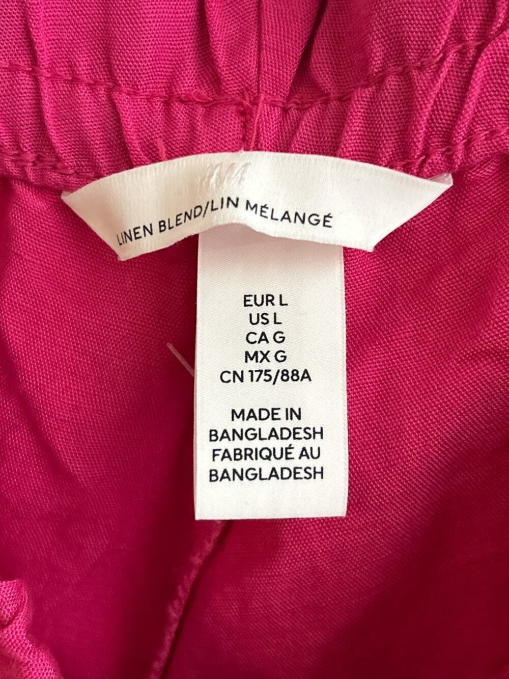 EUC Wide-Leg Drawstring Pants in Bright Raspberry - Picture 6 of 9